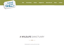 Tablet Screenshot of animalark.org